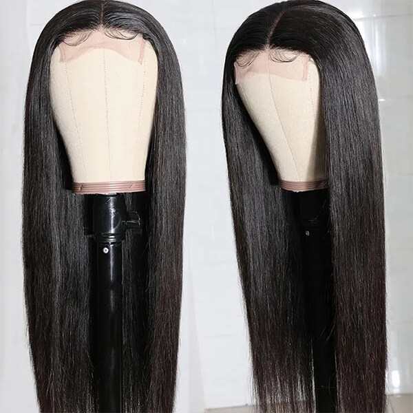 CLJHair 4x4 glueless straight closure wig styles transparent