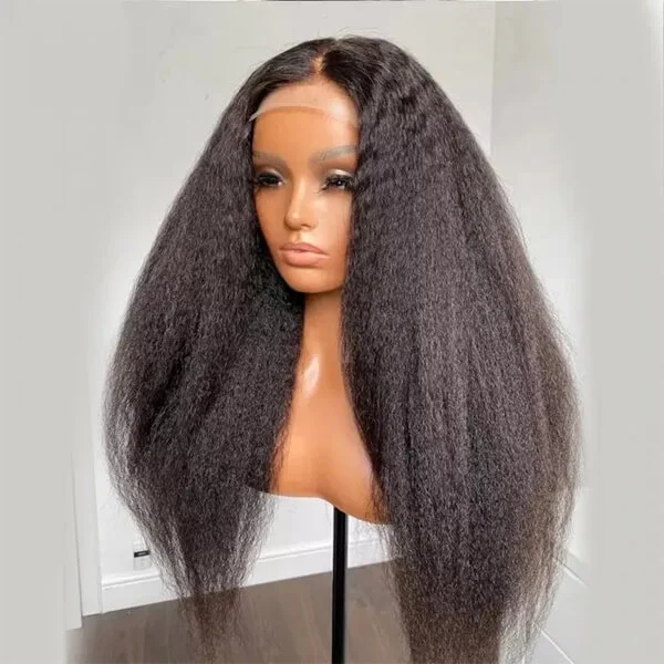 CLJHair crochet skin melt yaki hd lace wig with 4x4 lace closure