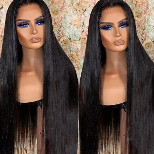 CLJHair black 4x4 hd lace closure wig straight for beginners