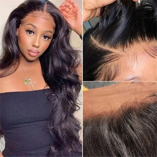 CLJHair cheap 5 by 5 body wave transparent lace closure wig for sale