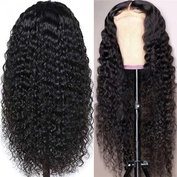 CLJHair natural 5x5 closure deep wave undetectable transparent lace wig