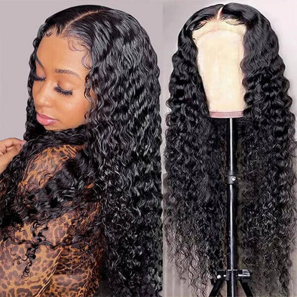 CLJHair cheap deep wave 13x6 transparent lace frontal wigs near me