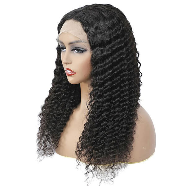 CLJHair cheap deep wave 13x6 transparent lace frontal wigs near me