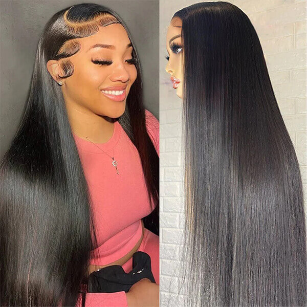 CLJHair straight 13x6 wigs hairstyles transparent lace front near me