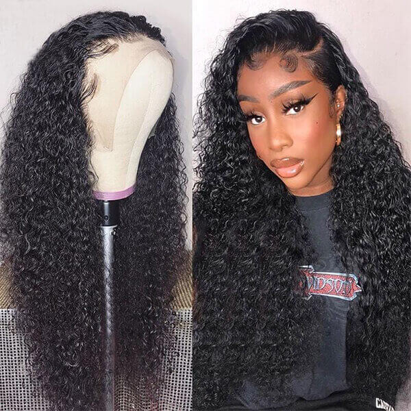 CLJHair human hair water wave glueless transparent lace wigs online