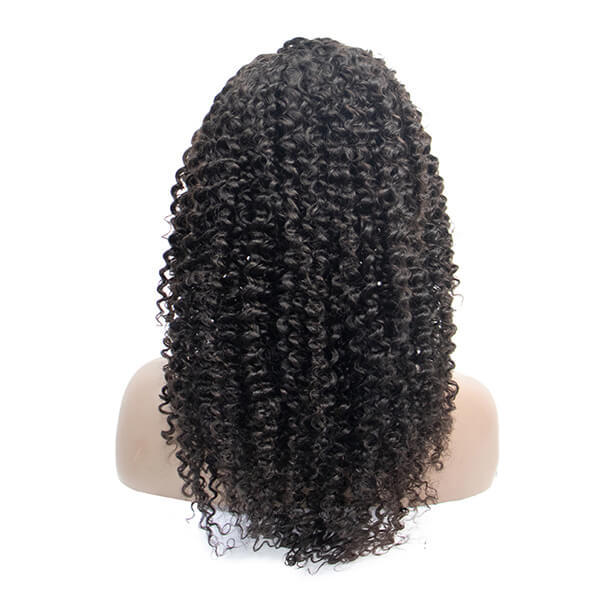 CLJHair jerry curly 13x4 transparent lace frontal wig with 150 density