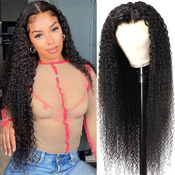 CLJHair human hair water wave glueless transparent lace wigs online