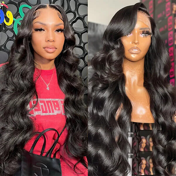 CLJHair best black color body wave lace front wigs human hair