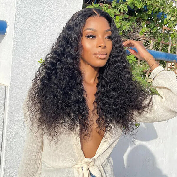 CLJHair cheap deep wave 13x6 transparent lace frontal wigs near me