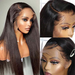 CLJHair free part straight 13x4 hd lace front wig human hair