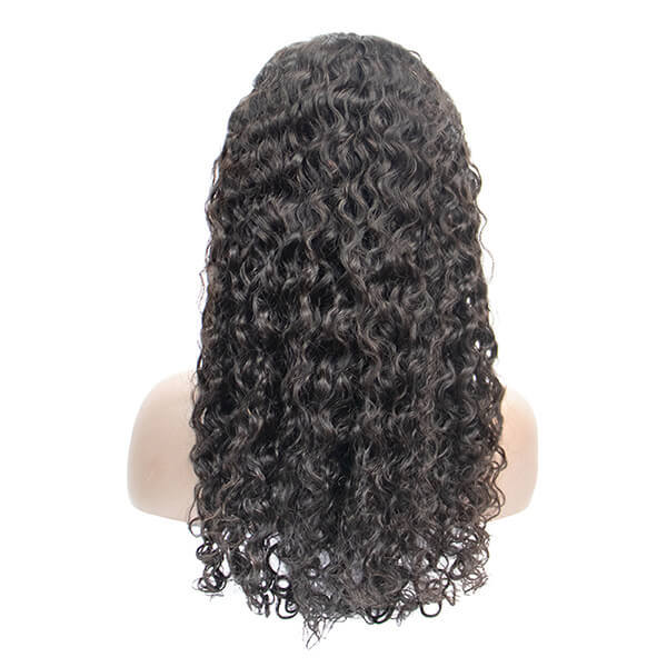 CLJHair water wave 13x4 human hair lace front wig transparent lace