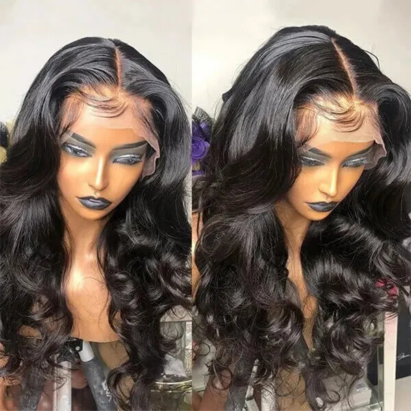 CLJHair 14 inch body wave 13x6 transparent lace frontal wig lengths
