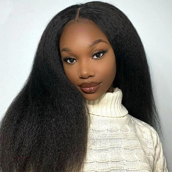 CLJHair kinky straight 5x5 lace closure wig beauty supply near me