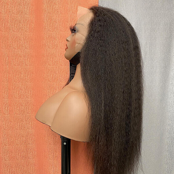 CLJHair kinky straight glueless hd lace wigs human hair for every woman