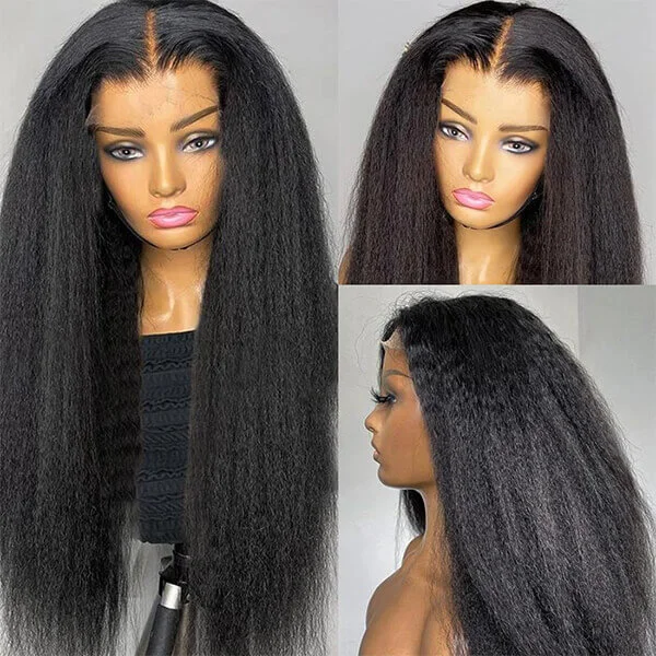 CLJHair kinky straight 5x5 lace closure wig beauty supply near me