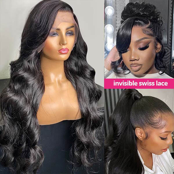 CLJHair natural hairline body wave headband 13x6 hd lace frontal wig