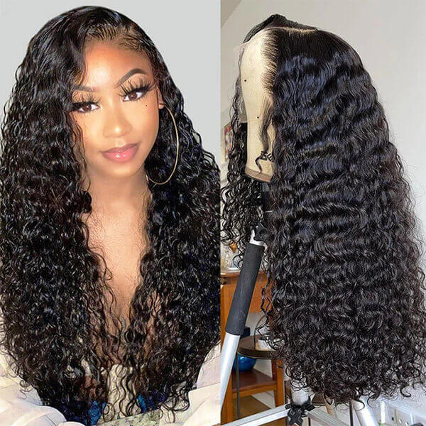 CLJHair cheap human hair 13x6 water wave hd lace wigs for sale near me