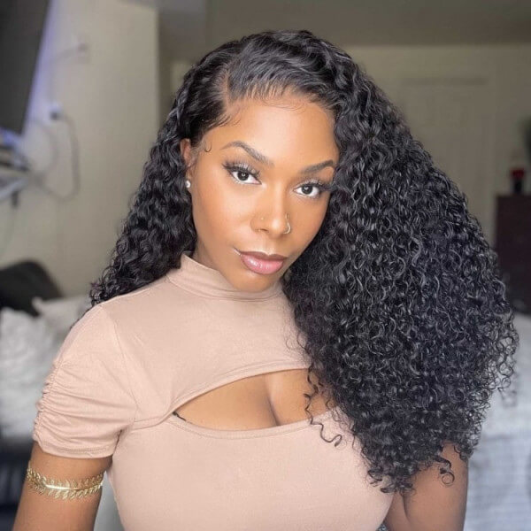 CLJHair best human hair jerry curl wigs 13x6 hd lace for black females