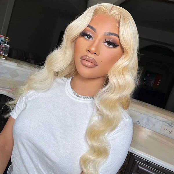 Cljhair Unprocessed Blonde 613 Body Wave 13X6 Transparent Lace Frontal