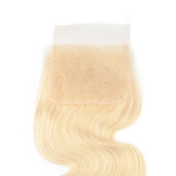 Cljhair #613 Blonde Body Wave Free Part 5X5 Transparent Lace Closure