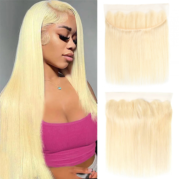 Cljhair 613 Blond 13X4 Transparent Lace Frontal Straight 100% Virign Human Hair