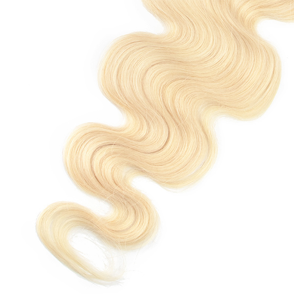 Cljhair #613 Blonde Body Wave Free Part 5X5 Transparent Lace Closure