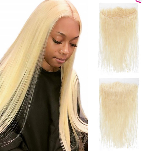 Cljhair 13X4 Hd Lace Frontal 613 Blonde Straight Indian Remy Human Virgin Hair