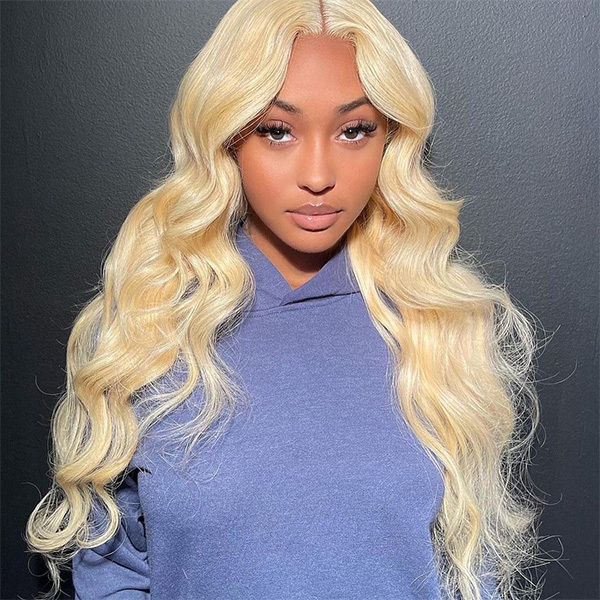 Cljhair #613 Blonde 4×4 Transparent Lace Closure Body Wave 100% Human Baby Hair