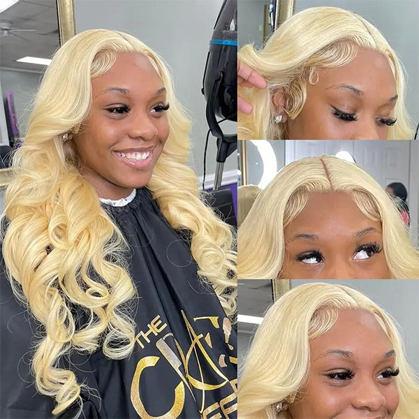 Cljhair Body Wave 5X5 Hd Lace Closure 613 Blonde Color