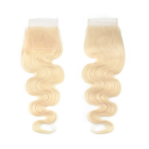 Cljhair #613 Blonde Body Wave Free Part 5X5 Transparent Lace Closure