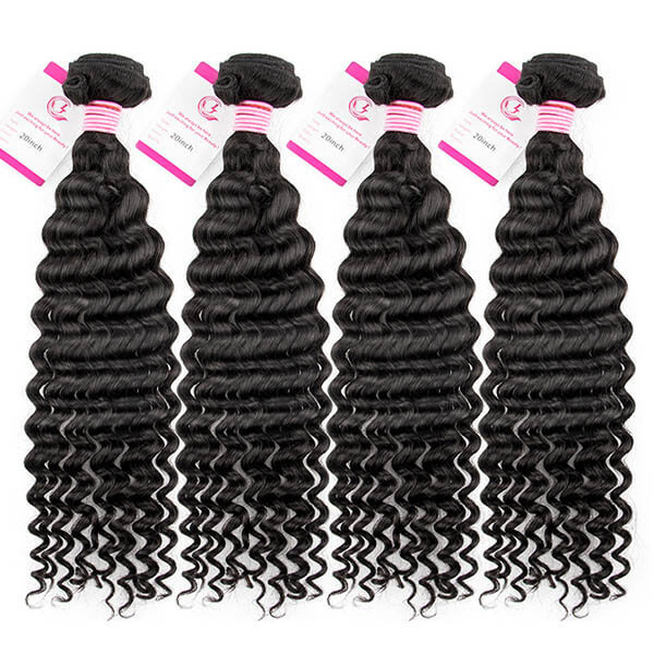CLJHair hd lace frontal deep wave with best 4 pcs hair weave to buy
