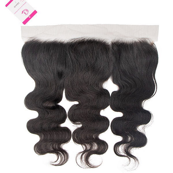 CLJHair 100 human hair 4 bundles with body wave transparent frontal