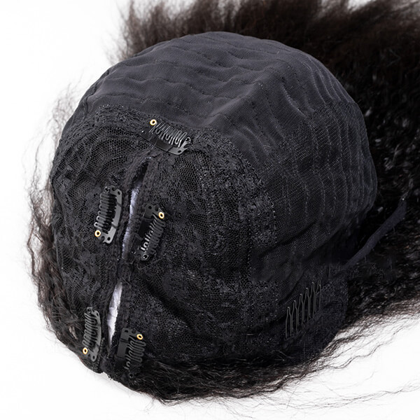 CLJHair straight v-part wig glueless human hair wig pre plucked
