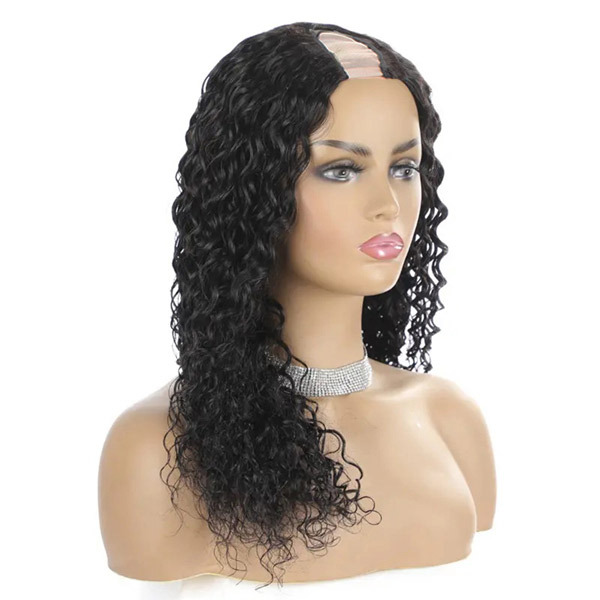 CLJHair best natural hair water wave glueless upart wigs online near me