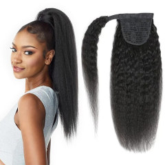 CLJHair clip in ponytail kinky straight hair extensions near me