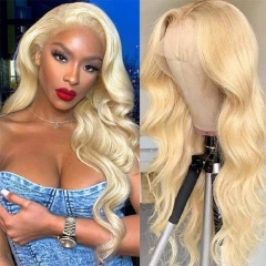 CLJHair #613 Blonde Lace Frontal Wigs Body Wave Human Hair With Baby Hair