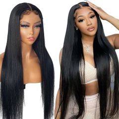 CLJHair Premium Lace Wigs Cheap Straight Lace Front Wigs Baby Hair