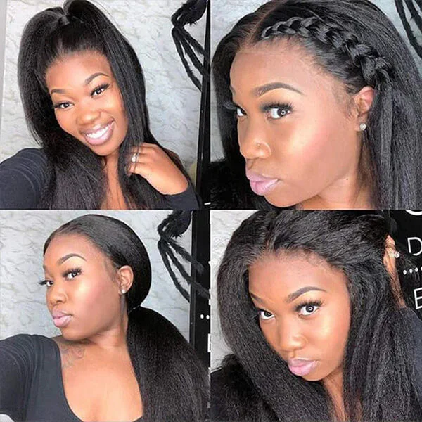 CLJHair best human hair lace wigs kinky straight for african american