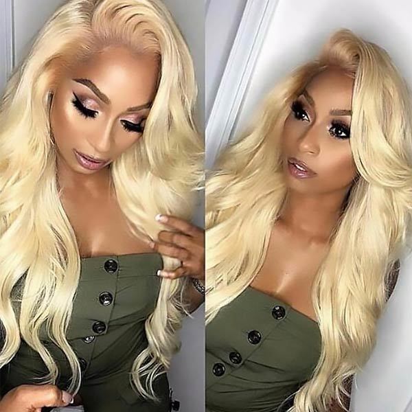 CLJHair natural hairline 613 body wave full lace wig for sale