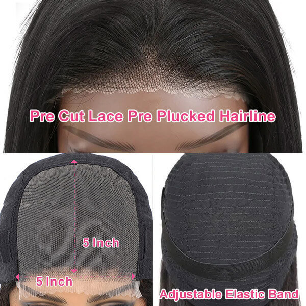 CLJHair deep wave glueless 5x5 hd lace wig human hair for sale