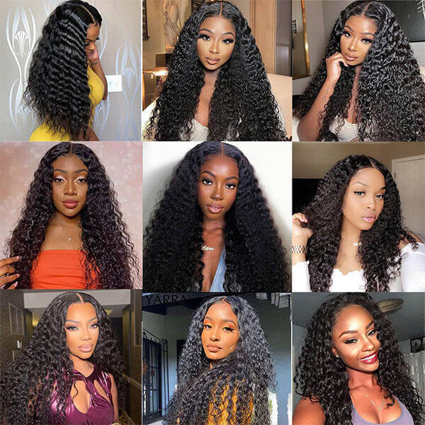 CLJHair deep wave glueless 5x5 hd lace wig human hair for sale