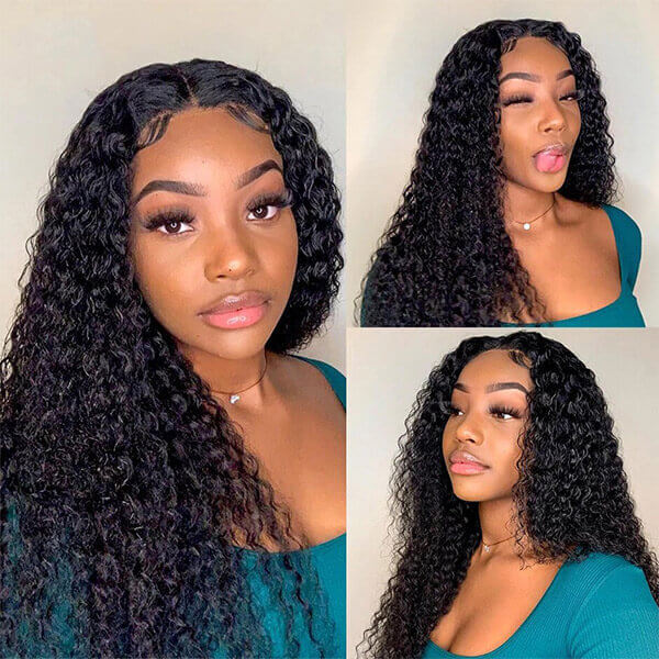 CLJHair wear and go hd glueless wigs water wave 4x4 lace closure wig