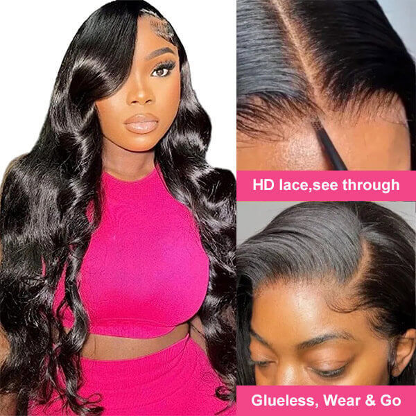 CLJHair wear and go glueless body wave 5x5 undetectable lace wig store
