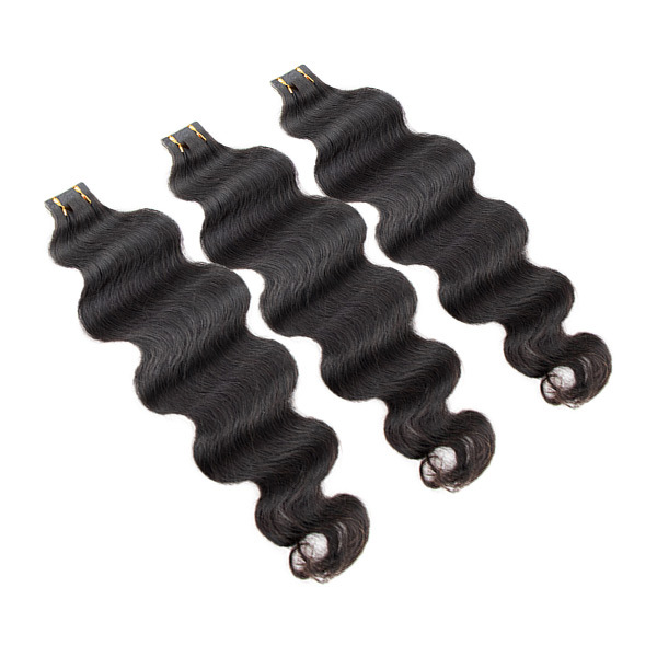 CLJHair body wave tape in hair extensions 100 virgin human hair