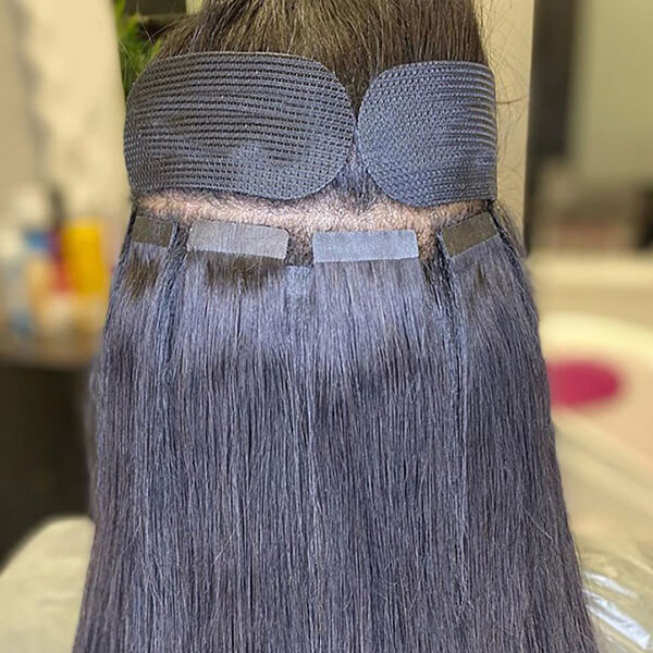 CLJHair straight tape in human hair extensions for black hair