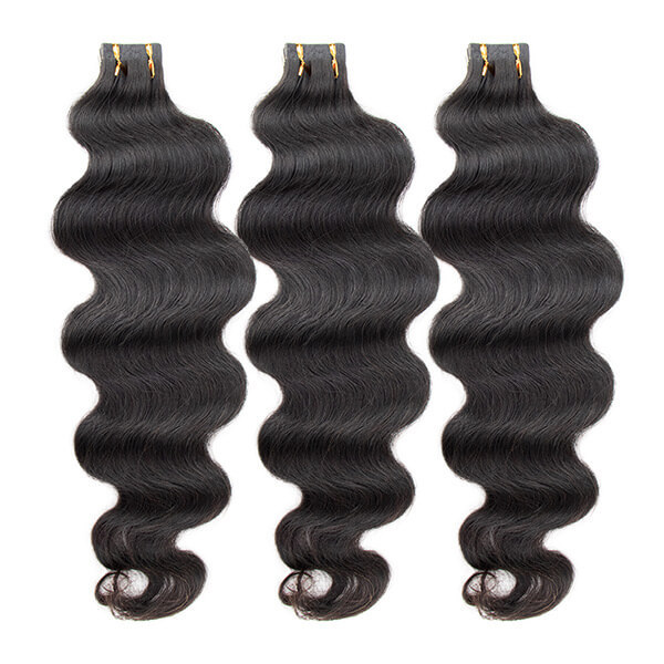 CLJHair body wave tape in hair extensions 100 virgin human hair