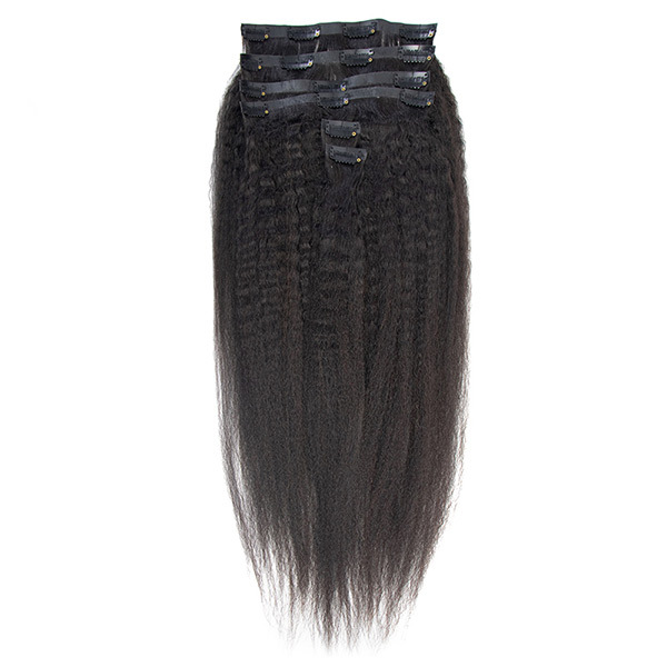 CLJHair seamless clip in hair extensions kinky straight natural hair