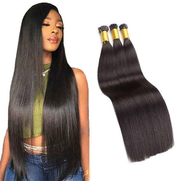 CLJHair best quality straight i tip virgin hair extensions online