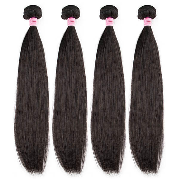 CLJHair 4 piece straight hair weave bundles virgin hair