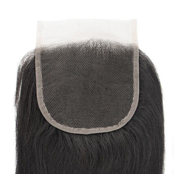 CLJHair transparent lace closure with 4 bundles straight hair deals